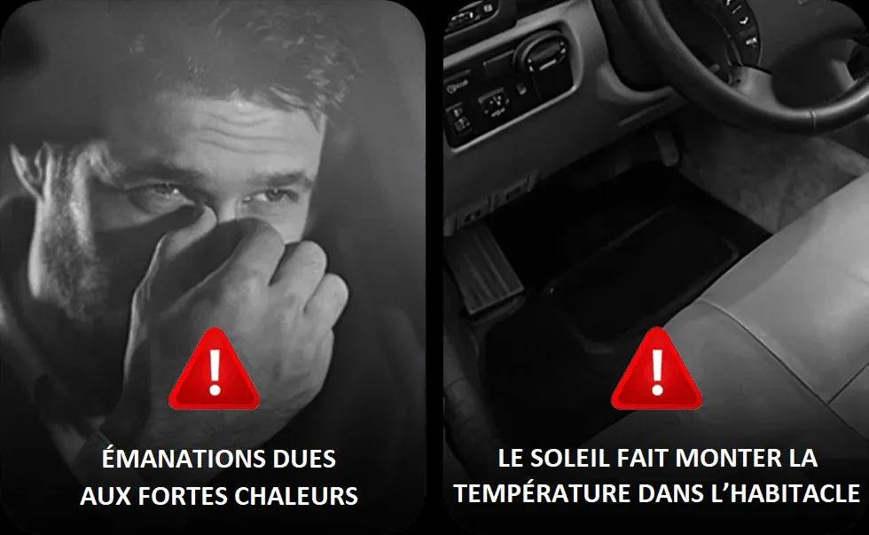 Le soleil endommage l'habitacle de la voiture