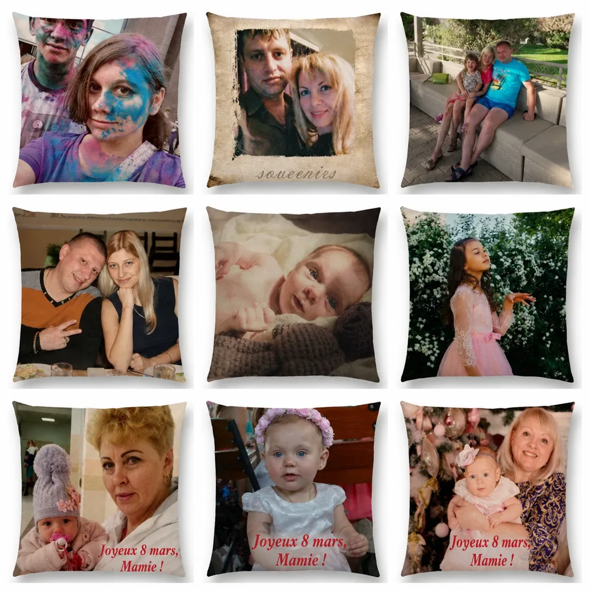 Housse de coussin personnalisée en polyester — Une touche décorative polyvalente