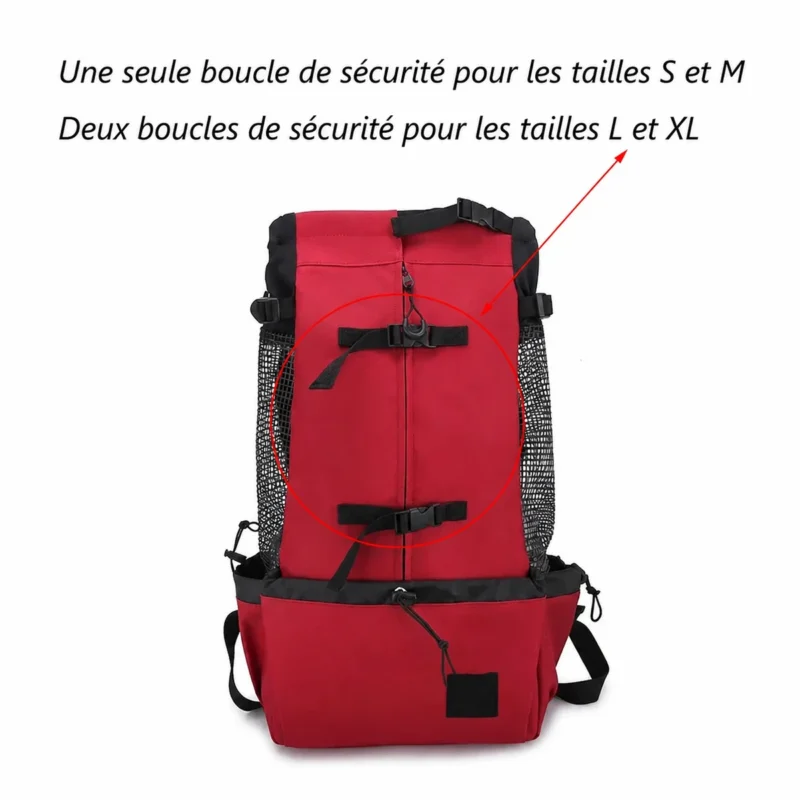 Sac à dos de transport pour animaux de compagnie — informations produit en français