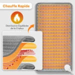 Coussin chauffant électrique 60x30CM avec 9 niveaux de tempé — informations produit en français Coussin chauffant électrique 60x30CM avec 9 niveaux de tempé — informations produit en français