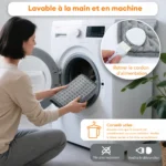 Coussin chauffant électrique 60x30CM avec 9 niveaux de tempé — informations produit en français Coussin chauffant électrique 60x30CM avec 9 niveaux de tempé — informations produit en français