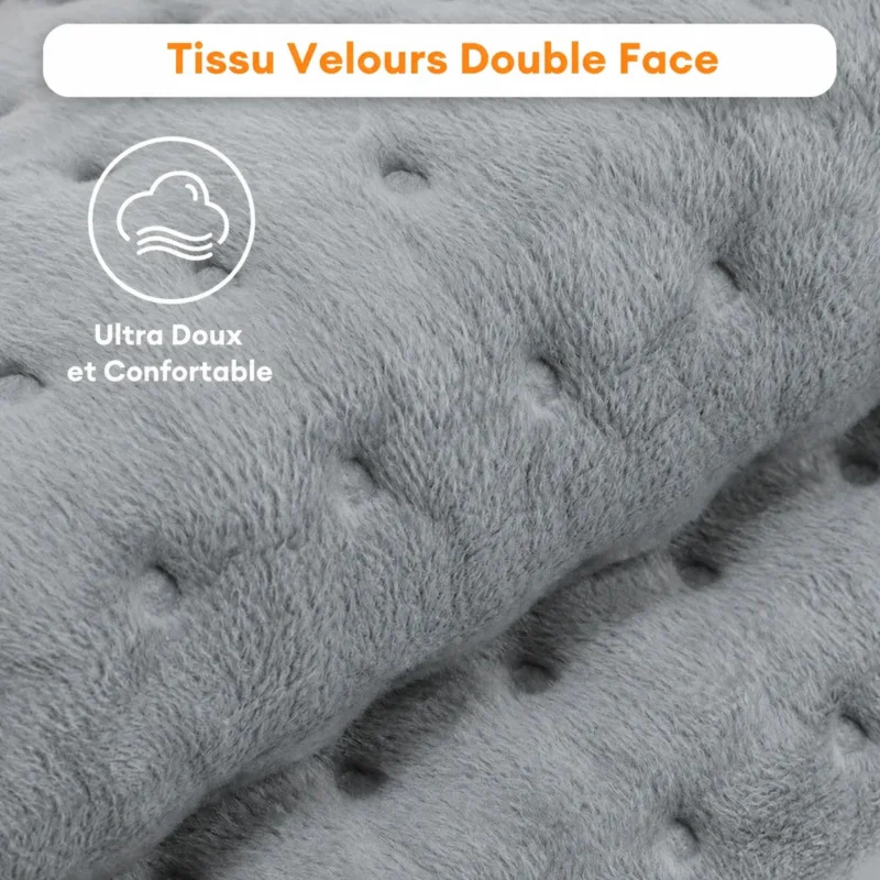 Coussin chauffant électrique 60x30CM avec 9 niveaux de tempé — informations produit en français
