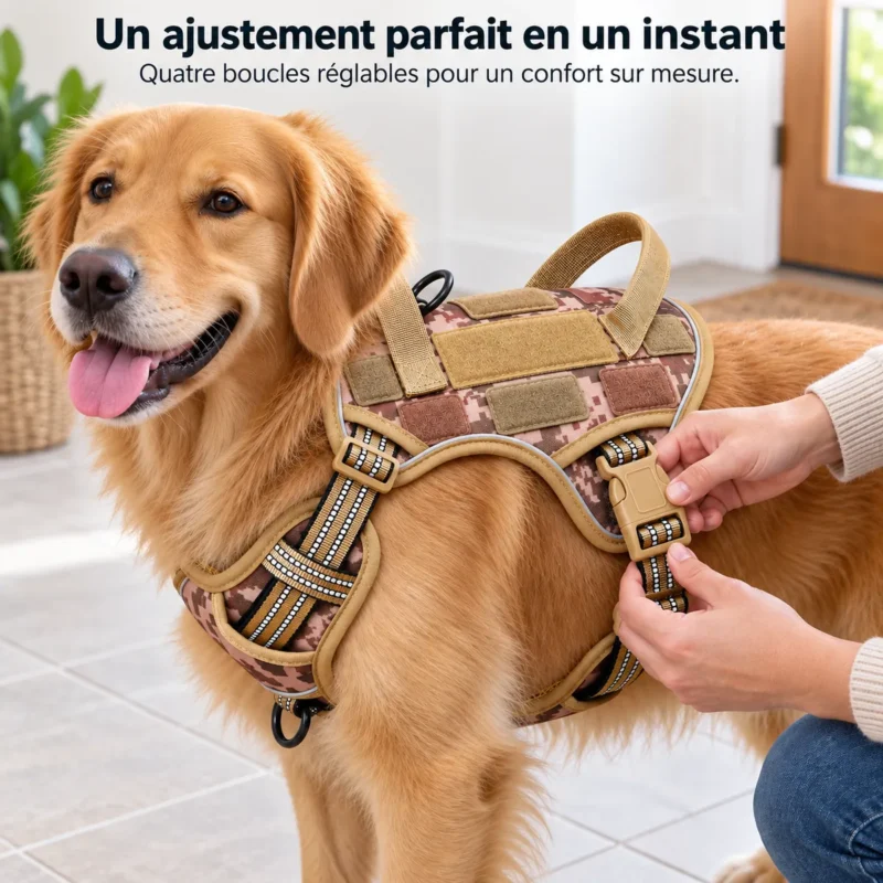 Harnais tactique pour chien — informations produit en français