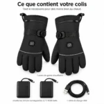 Gants chauffants d'hiver pour hommes et femmes — informations produit en français