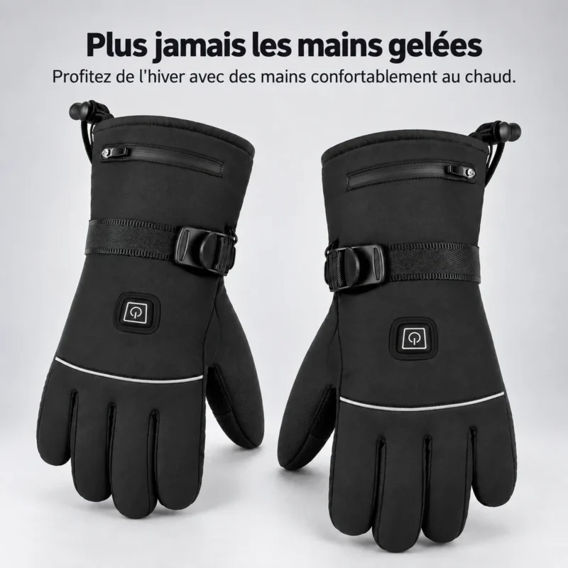 Gants chauffants d'hiver pour hommes et femmes — informations produit en français