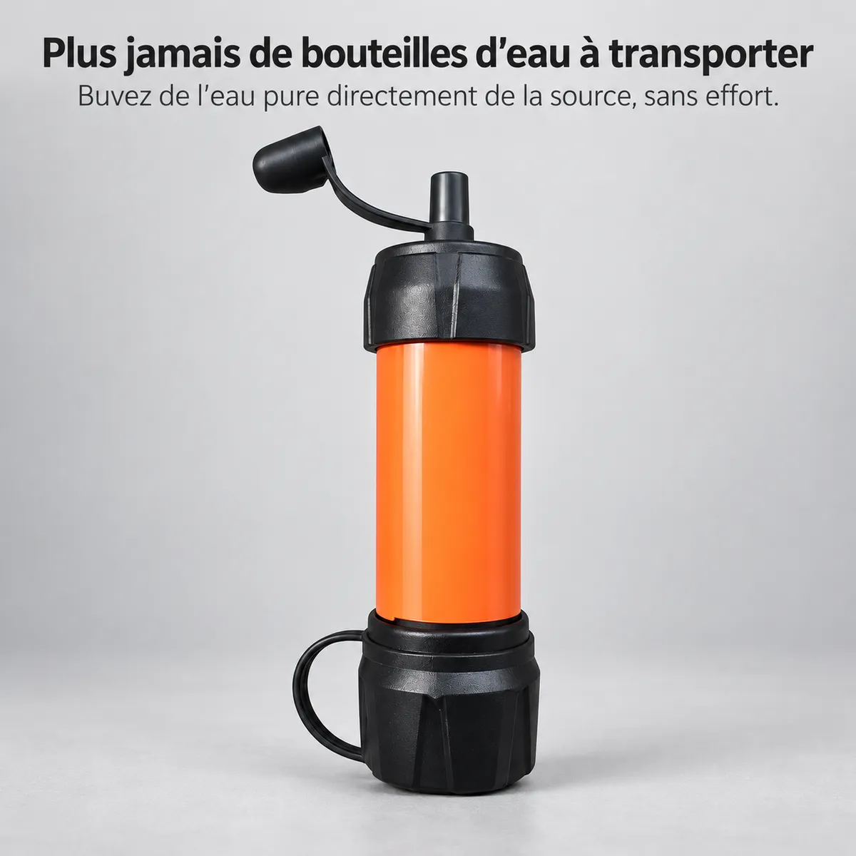 Paille Filtrante d'Urgence pour Eau Potable Sûre en Extérieur — Une eau sûre, partout où vous allez
