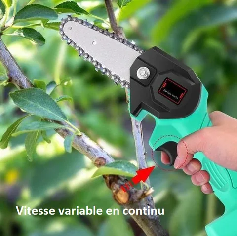 mini scie a chaine electrique rechargeable desc 2